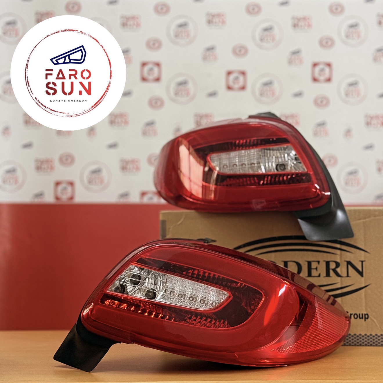 چراغ خطر پژو 207 برند مدرن صنعت بسته ۲ عددی (جفت)